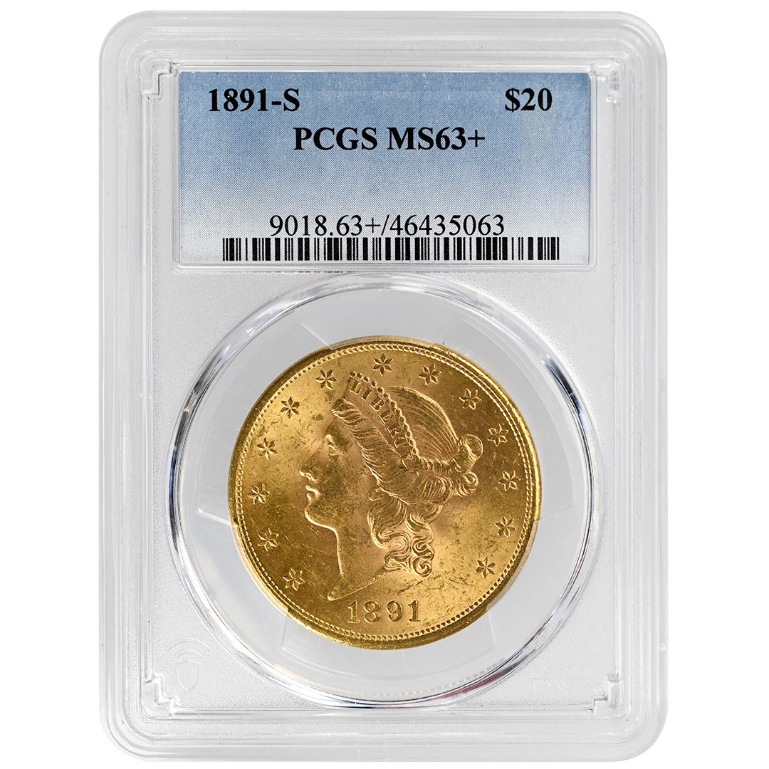 1891-S $20 MS