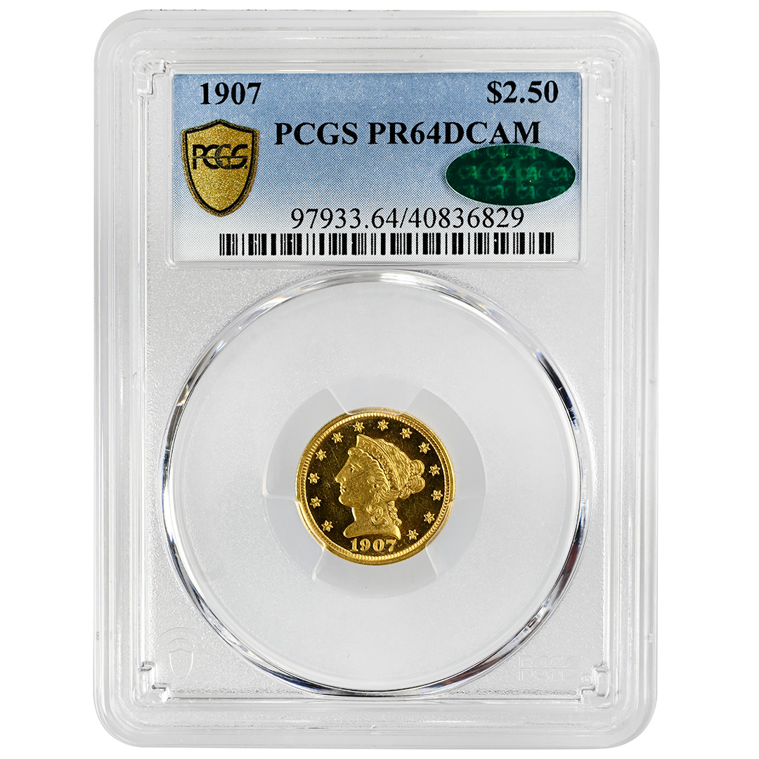 1907 $2 1/2 PR DCAM