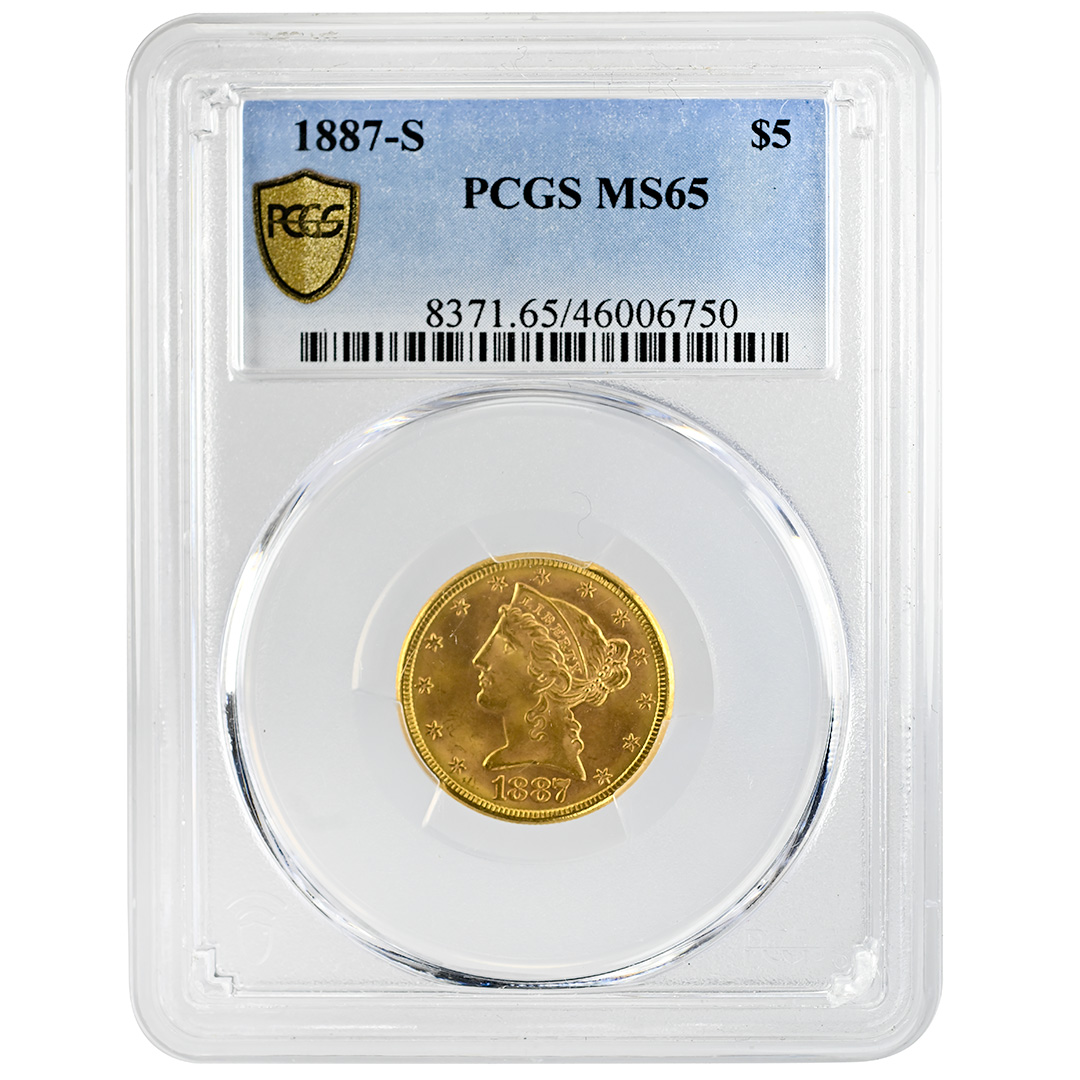 1887-S $5 MS