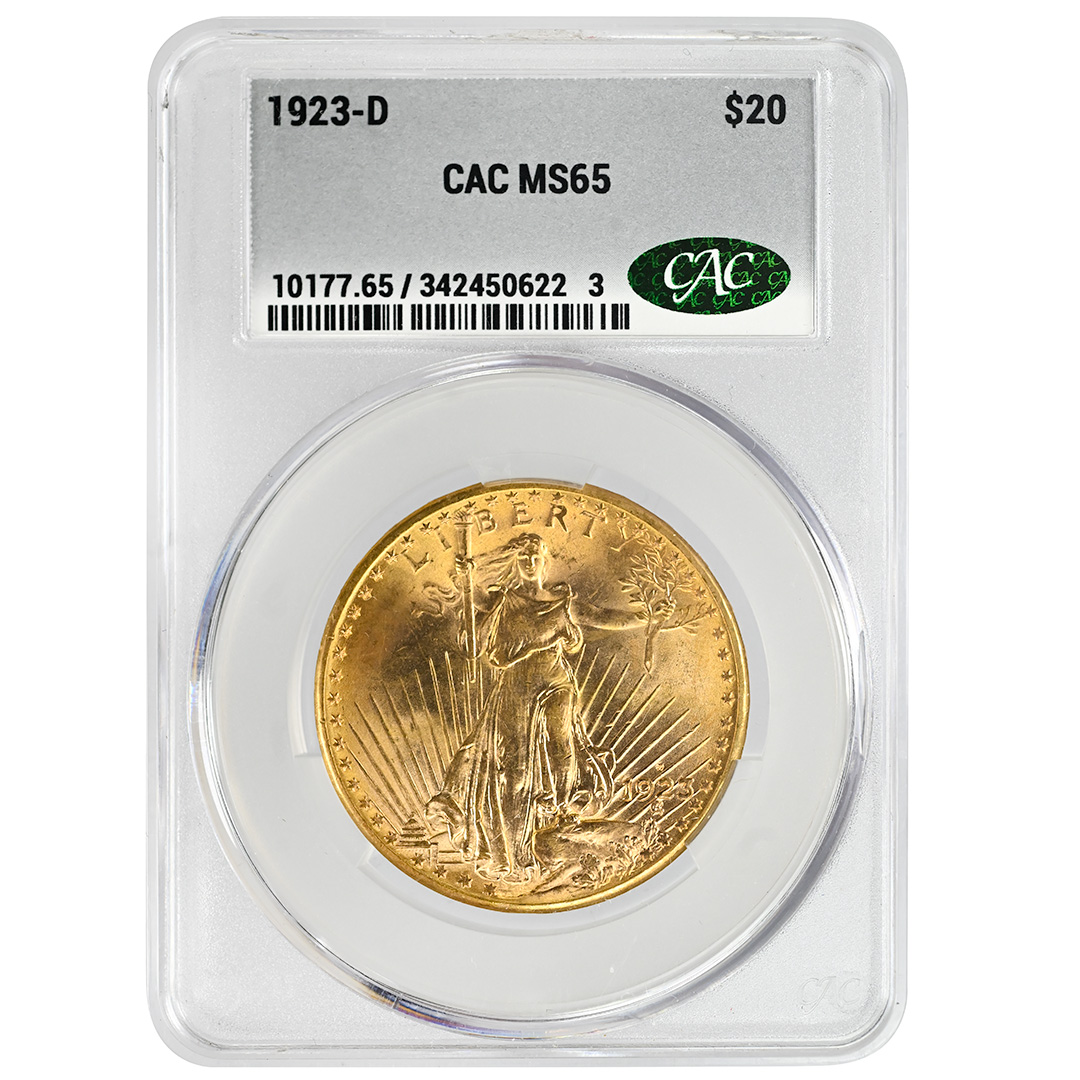 1923-D $20 MS