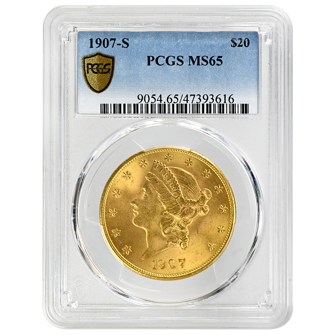 1907-S $20 MS