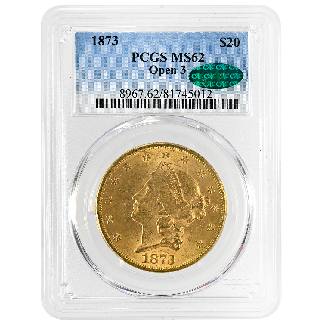 1873 $20 Open 3 MS