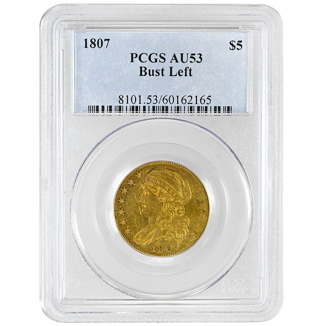 1807 $5 Capped Bust, Left MS