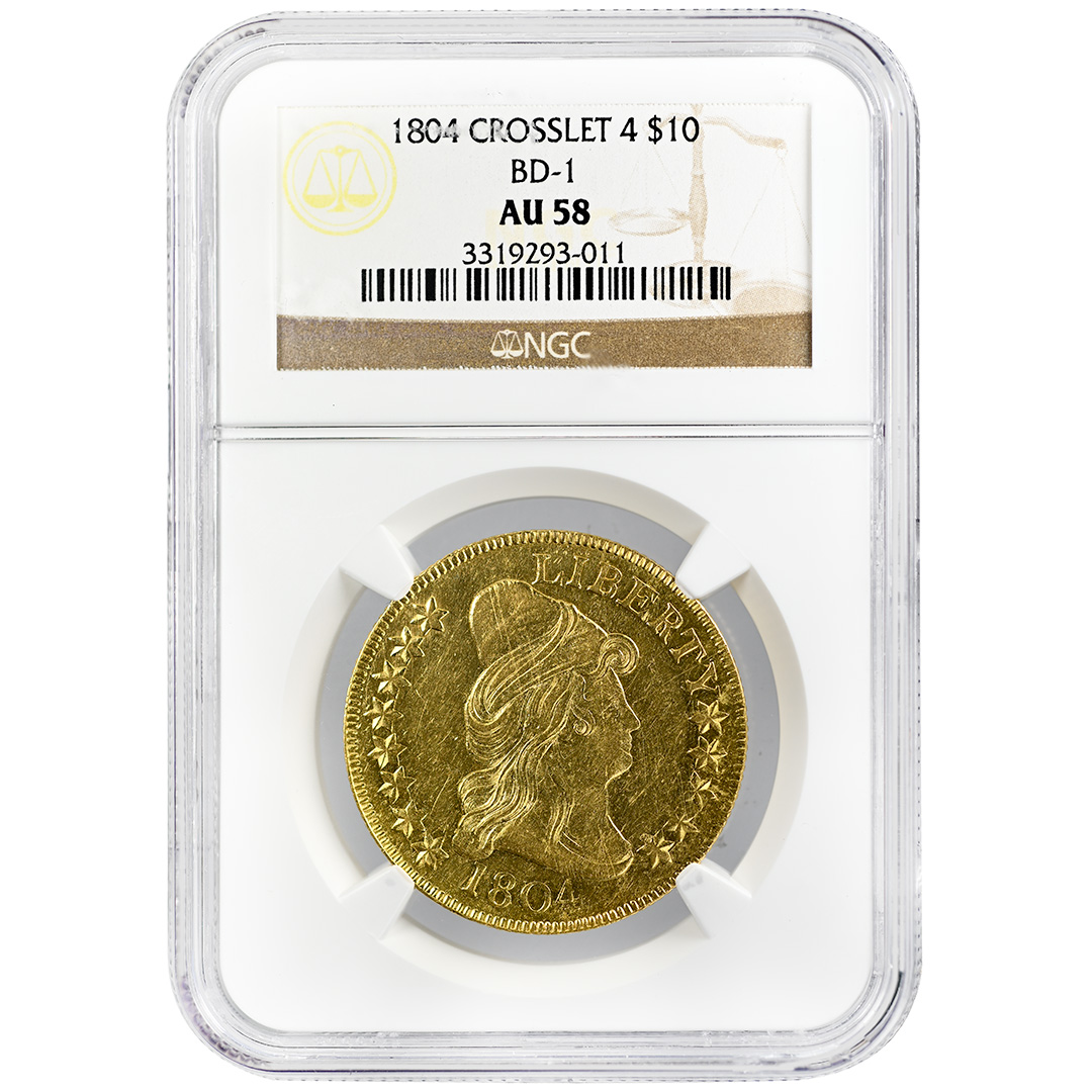 1804 $10 Crosslet 4, BD-1 MS