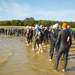 The start of a TBF Triathlon
