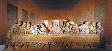 The Last Supper Woodcarving