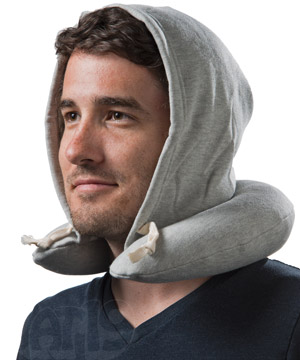 Travel HoodiePillow: Neck pillow with built-in hood.