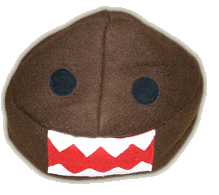 Japanese Plush Beanie - 'Domo-kun Face' (Normal Size)