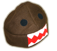 Japanese Plush Beanie - 'Domo-kun Face' (Normal Size)