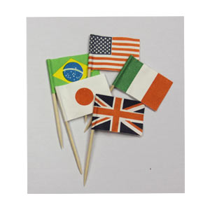 Deco World Flag Picks for Lunch