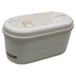 Totoro 2-tier Bento Box ~ Totoro in Flower Garden
