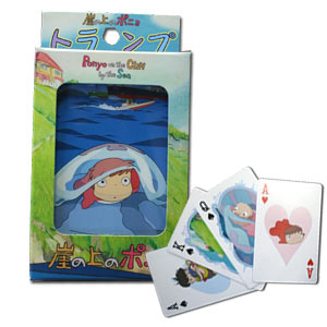 Ponyo on the Cliff by the Sea Playing Cards