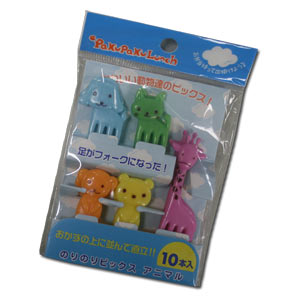 NORI-NORI Animal Lunch Picks ~ 10pcs (5 types)