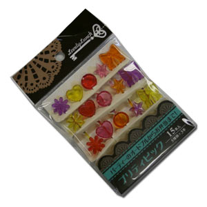 Lovely Bento Pick ~ Ribbon & Heart / 15 pcs