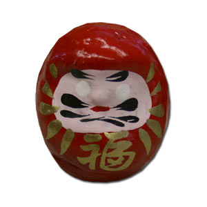 Super Desktop Hariko Daruma -- Red