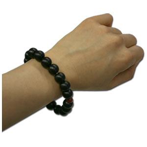 DX KOKUTAN / Ebony Wooden JUZU with Natural Stone