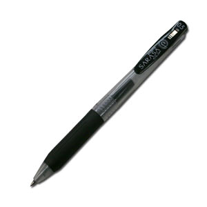 Zebra Sarasa Clip Ball Point Pen 0.5 -- Black