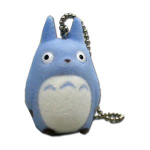 Blue Chu Totoro Fuzzy Key Chain