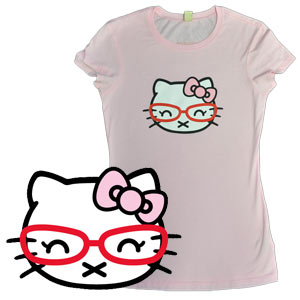 Hipster Kitty (Women's Fitted)