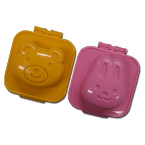 Easy Boiled-Egg Shaper -- Rabbit & Bear