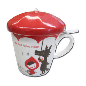 Little Red Riding Hood Mug Cup & tea Strainer & Umbrella Lid