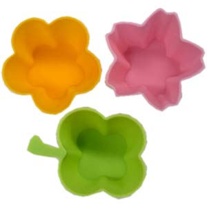 ECO Flower Shaped Re-usable Silicon Bento Cup