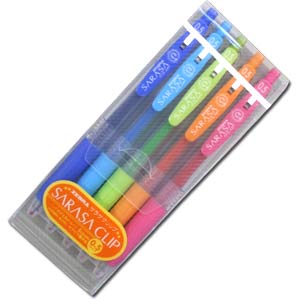 Zebra Sarasa Ball Point Pen 0.5 Set of 5 Pastel Colors