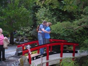 Ummm, some people would like to take a picture ... you can stop making out now