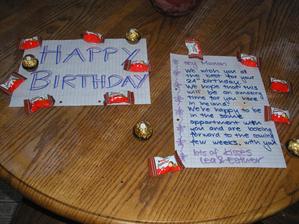 Birthday Present from Lea and Esther<3