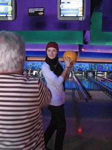 On the 26th my Grandma took us bowling!