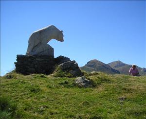 This bear is at one of the viewpoints..