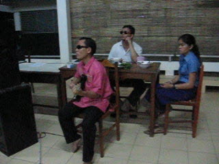 This is the Blind Center for Children in Vientiane, Laos. Here the kids and us dance as Khamla sings a praise song to God.