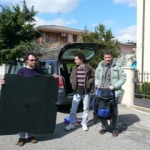 Leaving home - with "Nonna" in the background