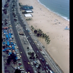 Vista de la playa desde hotel