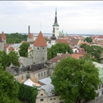 Aerial view of Tallinn