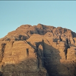 sunset over wadi rum