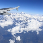 Road from Lhasa 14.  Flying over Mount Everest to Khatmandu   oct11