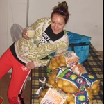getting ready to peel 10 kilos of potatoes