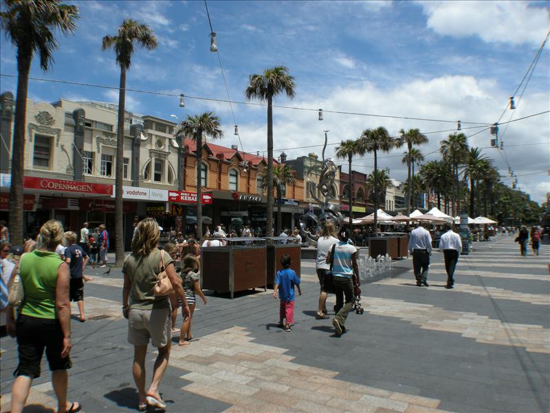 Pedestrian street in Manly