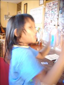 Girl from the guesthouse trying to go cross-eyed