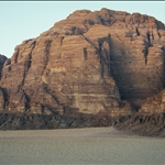 sunset over wadi rum