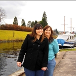 my mom and I at Loch Ness