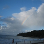 Rainbow at Noosa beach