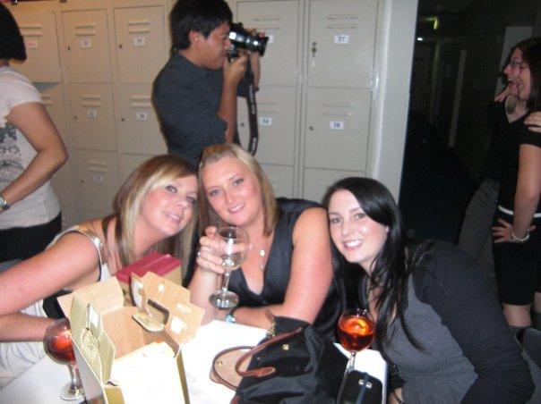 Amy, Elise and I with Mark in the background