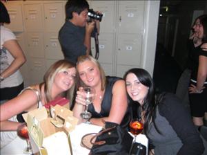 Amy, Elise and I with Mark in the background