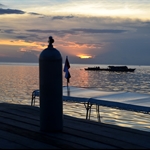 Sun set in Nabul Island