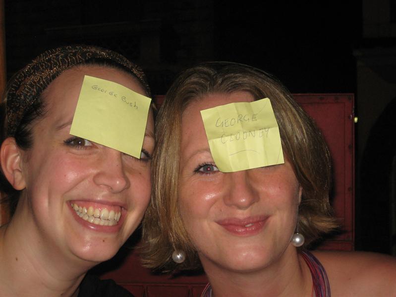 Making friends with my post its - cheers Lou!!