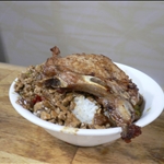 20090311櫻花紛飛後的午餐-淡水黑店排骨