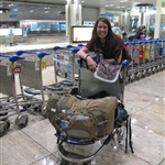 Ann and our bags