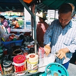 He brew up green tea Oh it delicious! (Neighborhood Watsai)